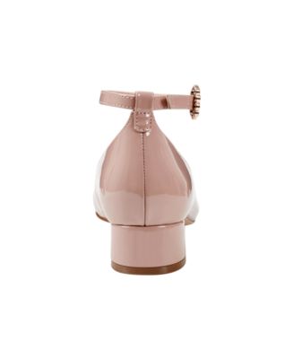 Women's Lexy Ankle Strap Low Block Heel Pumps