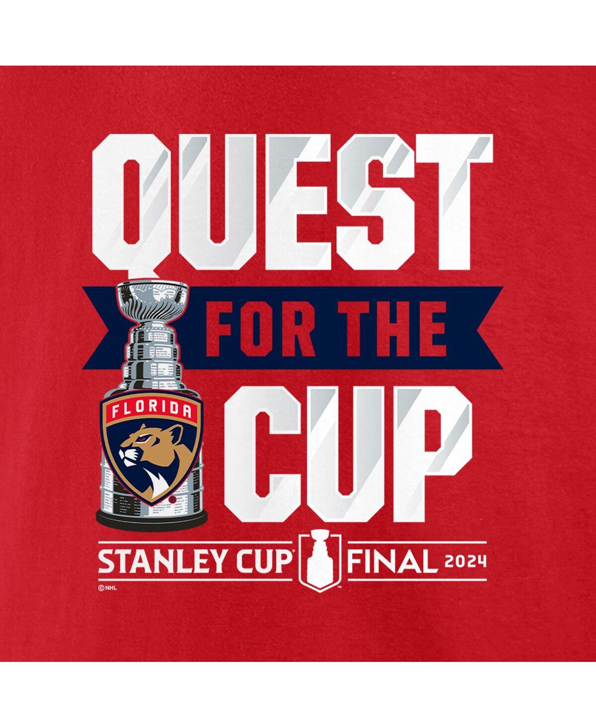 Fanatics Men'sFlorida Panthers 2024 Stanley Cup Final Quest T-Shirt - Red