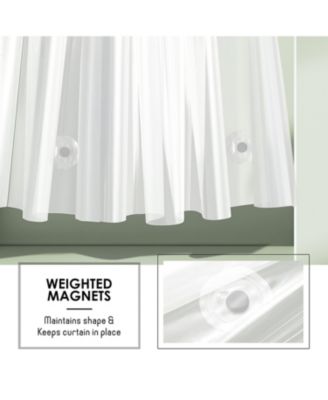 Heavy Duty 5G Thick, Soap & Scum Resistant Shower Curtain Liner, 72” L x 72” W