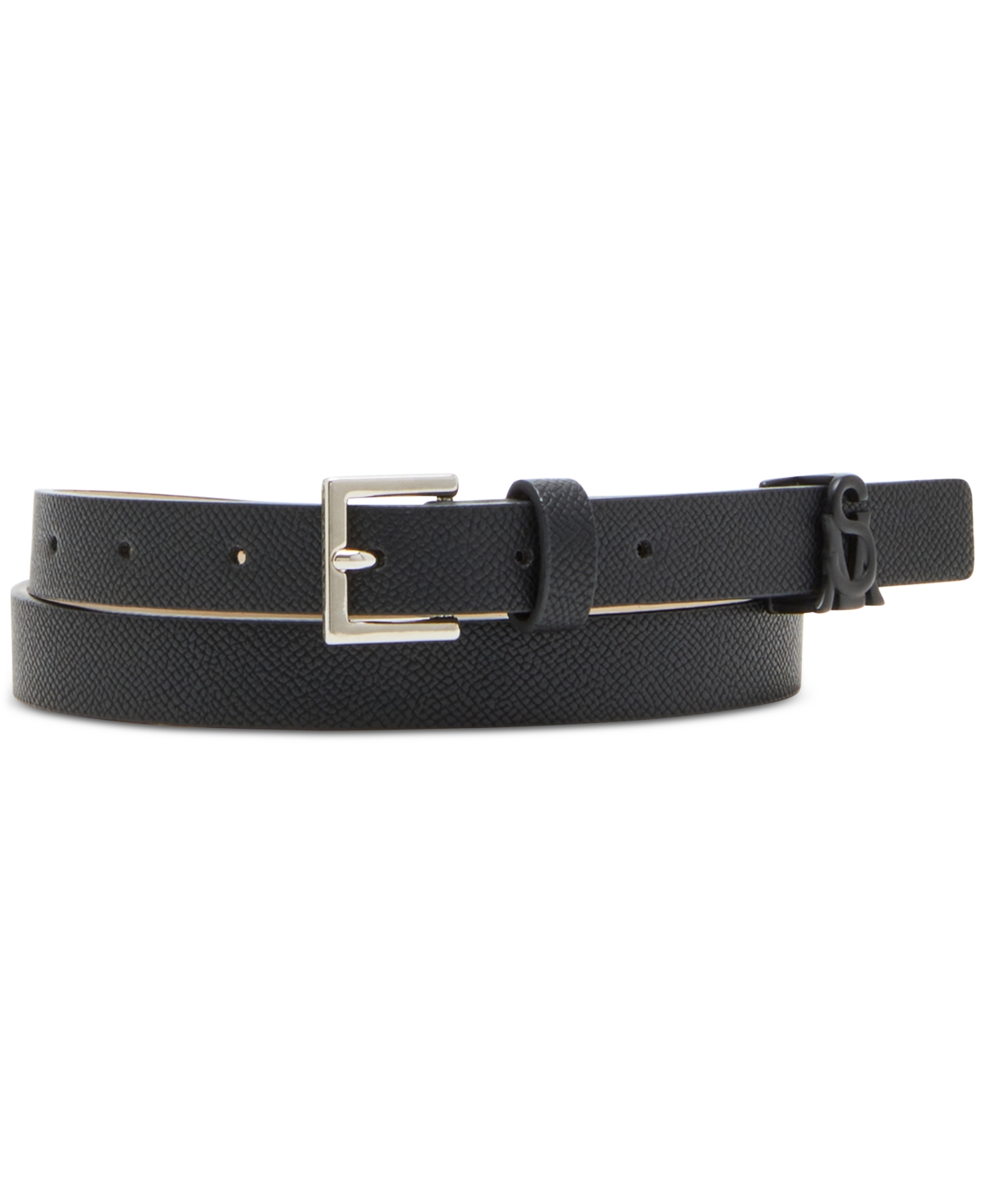 Steve Madden Women's 3-Pc. Faux-Leather Belt Set -Black/Rust