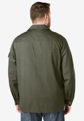 Big & Tall by KingSize 9 Pocket Twill Utility Jacket