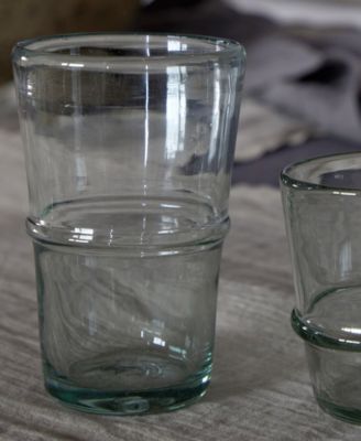 Tall Glass Tumblers, Set of 6