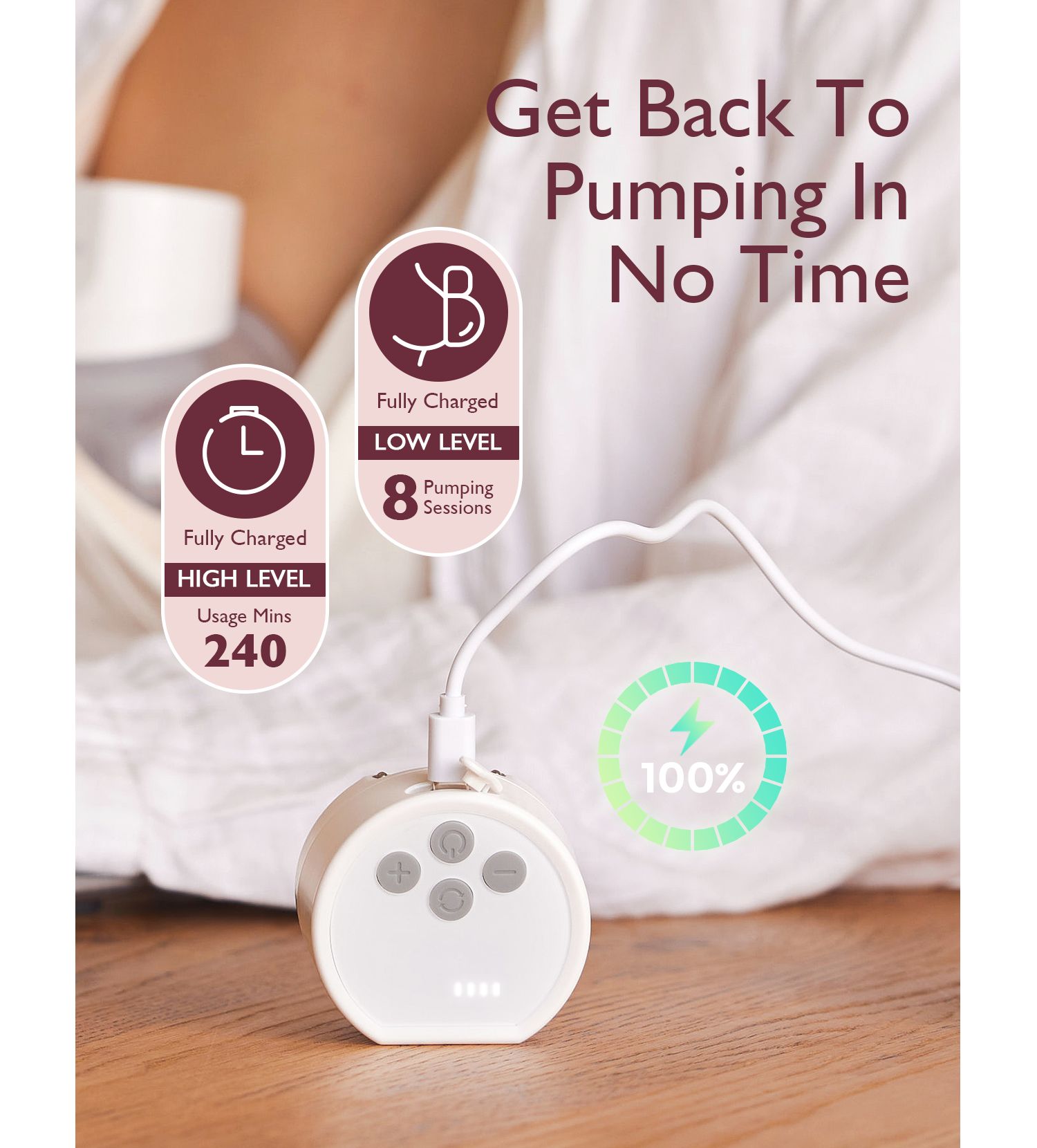 Single S12 Pro Wearable Electric Breast Pump