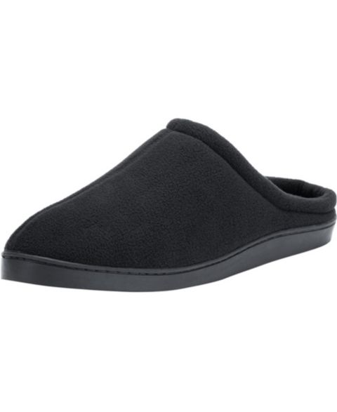 Мужские сабо KingSize Big & Tall Fleece Clog Slippers, цвет: Чёрный