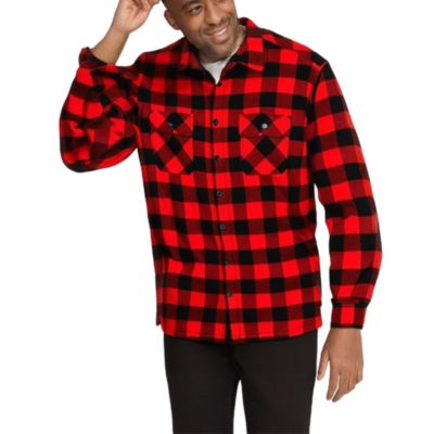 Big & Tall Fleece Sherpa Shirt Jacket