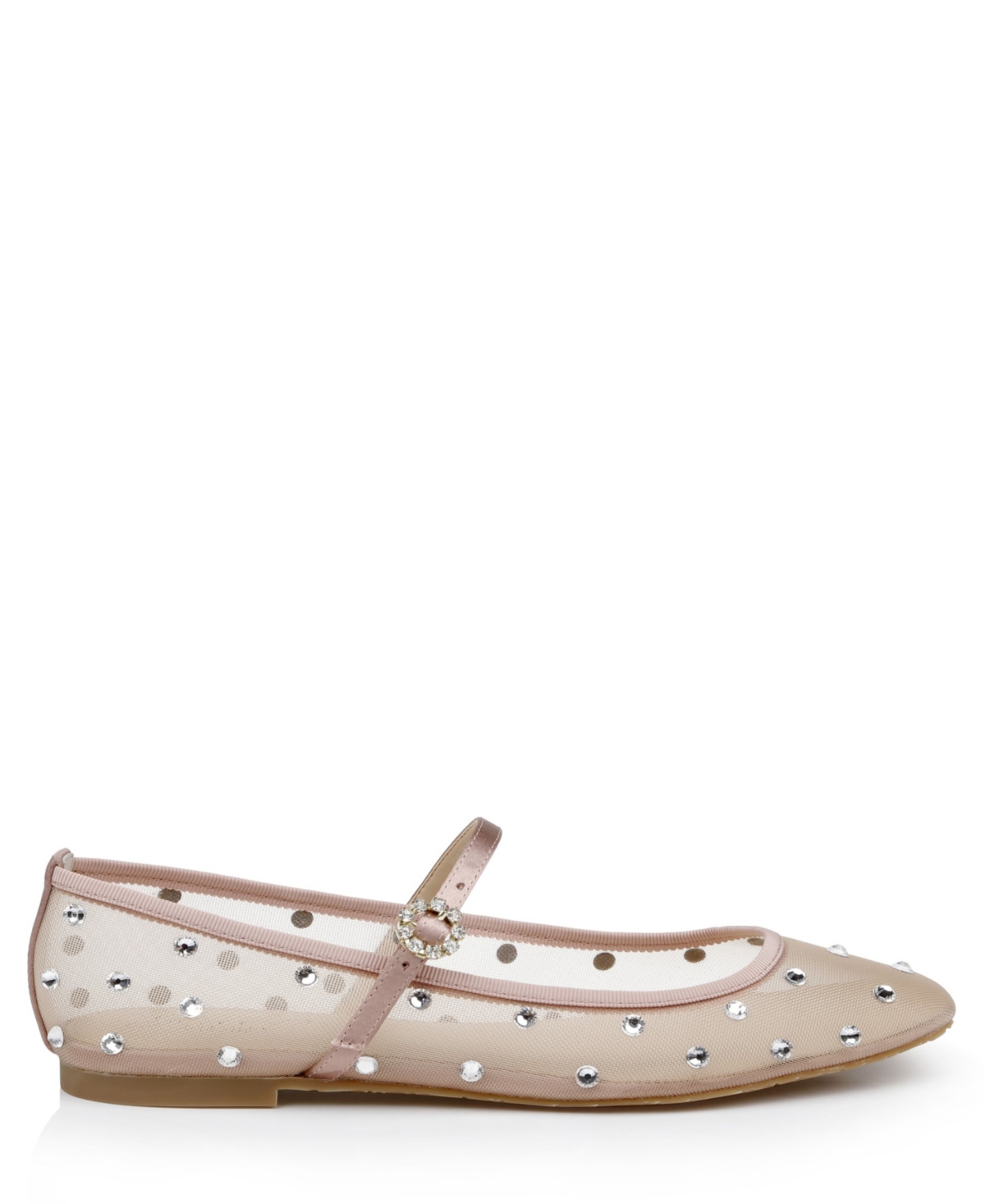 Jewel Badgley Mischka Kaya Ballerina Evening Flat In Silver Metallic Fabric