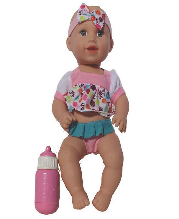 Baby's First by Nemcor Talking Baby Doll with Bottle Baby White Top