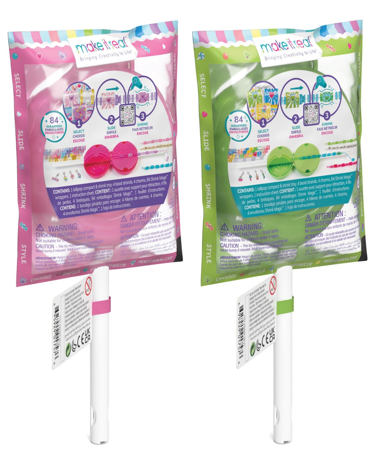 Make It Real Shrink Magic Sweet Sour Lollipop Bracelet Kits In Multi