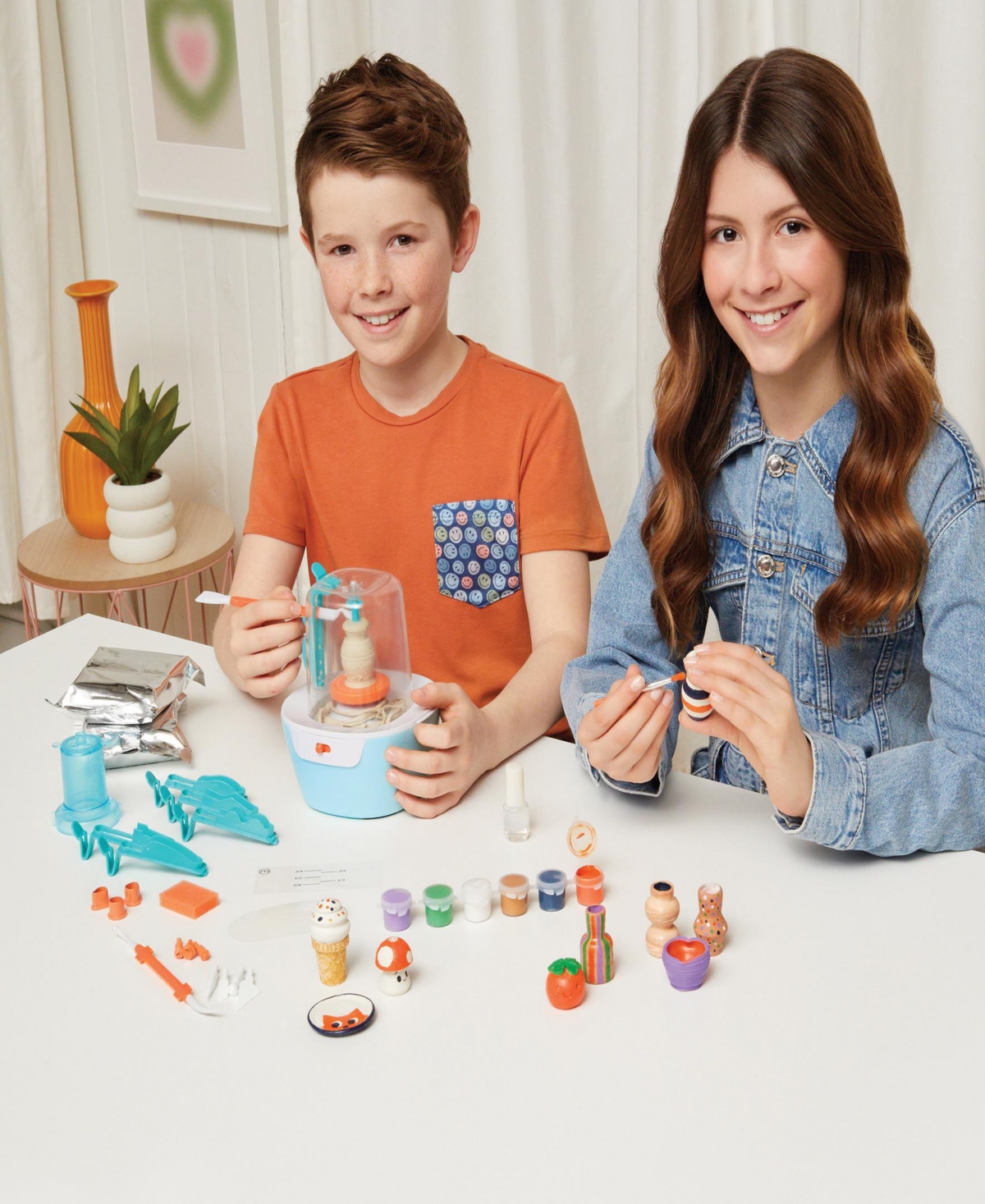 Make It Real Mini Pottery Studio Deluxe Set In Multi