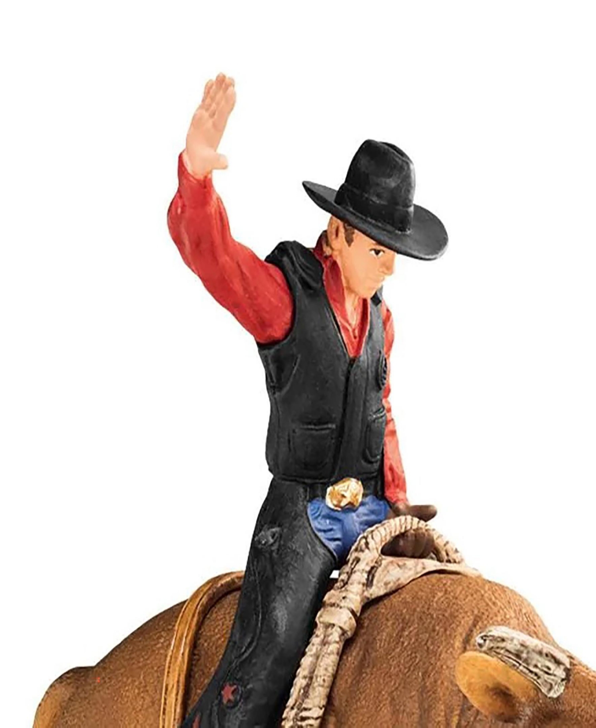 Schleich Farm World Cowboy With Bull Figure Playset In Multi