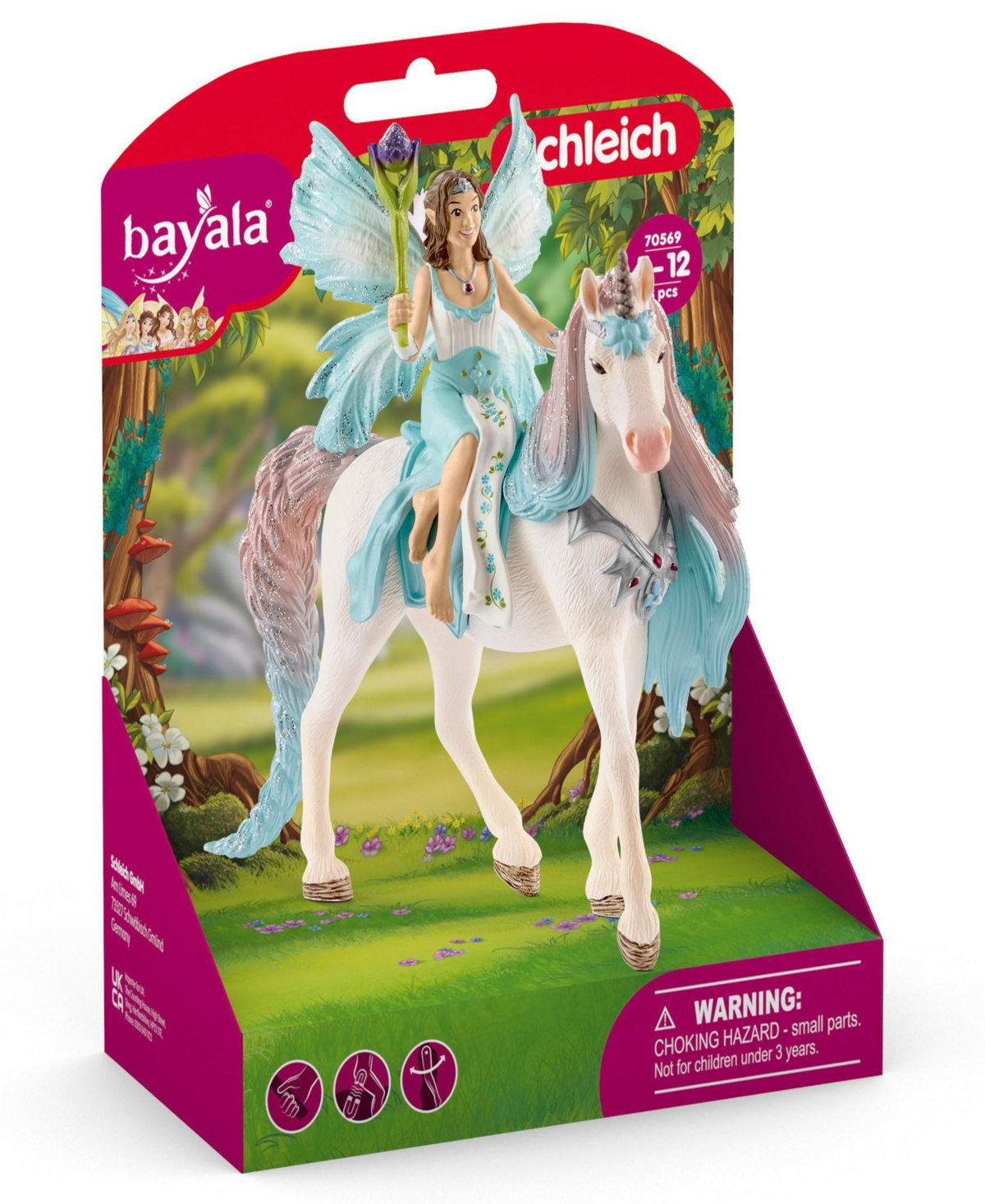 Schleich Bayala Fairy Eyela With Princess Unicorn Playset In Multi