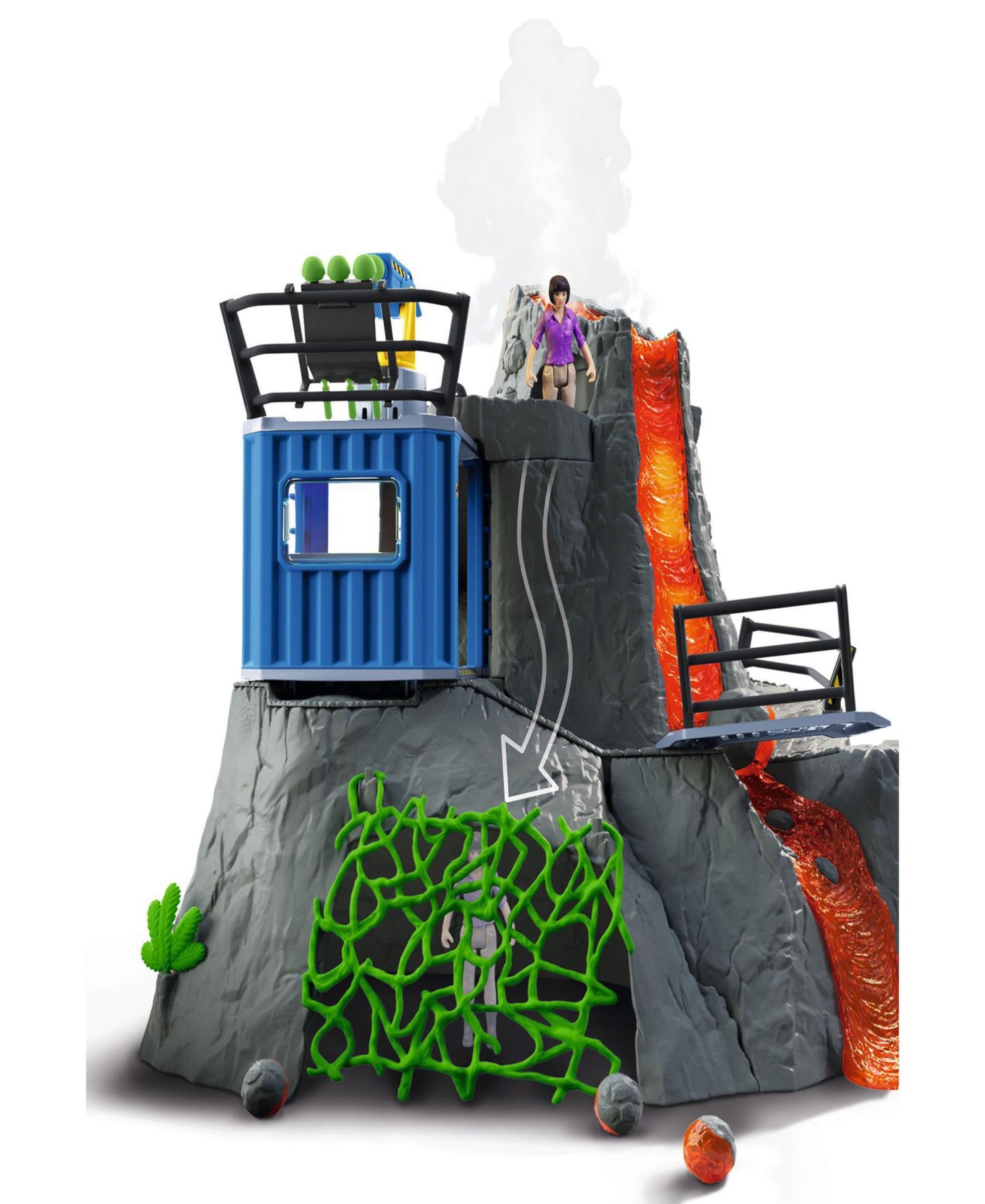 Детский игровой набор Schleich Dinosaurs Volcano Expedition Base Camp Playset — фото 7