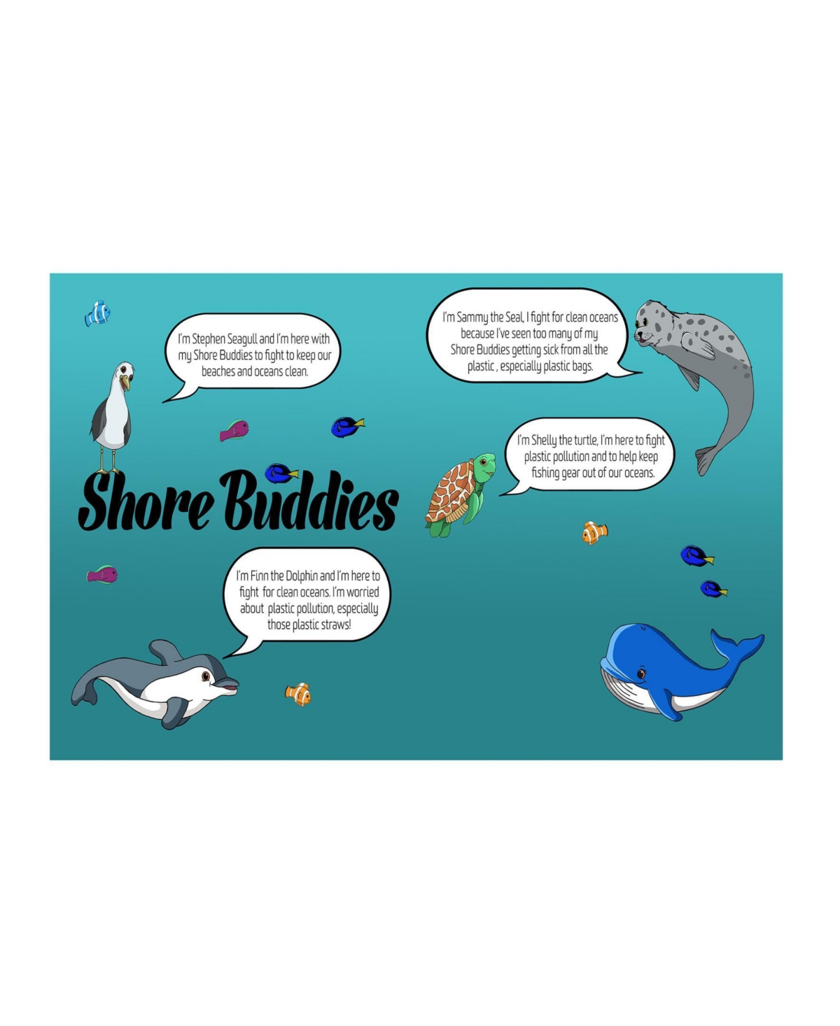 Shore Buddies The Plastic Ocean Children's Picture Book In Multi