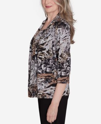 Classic Animal Melange Two in One Top