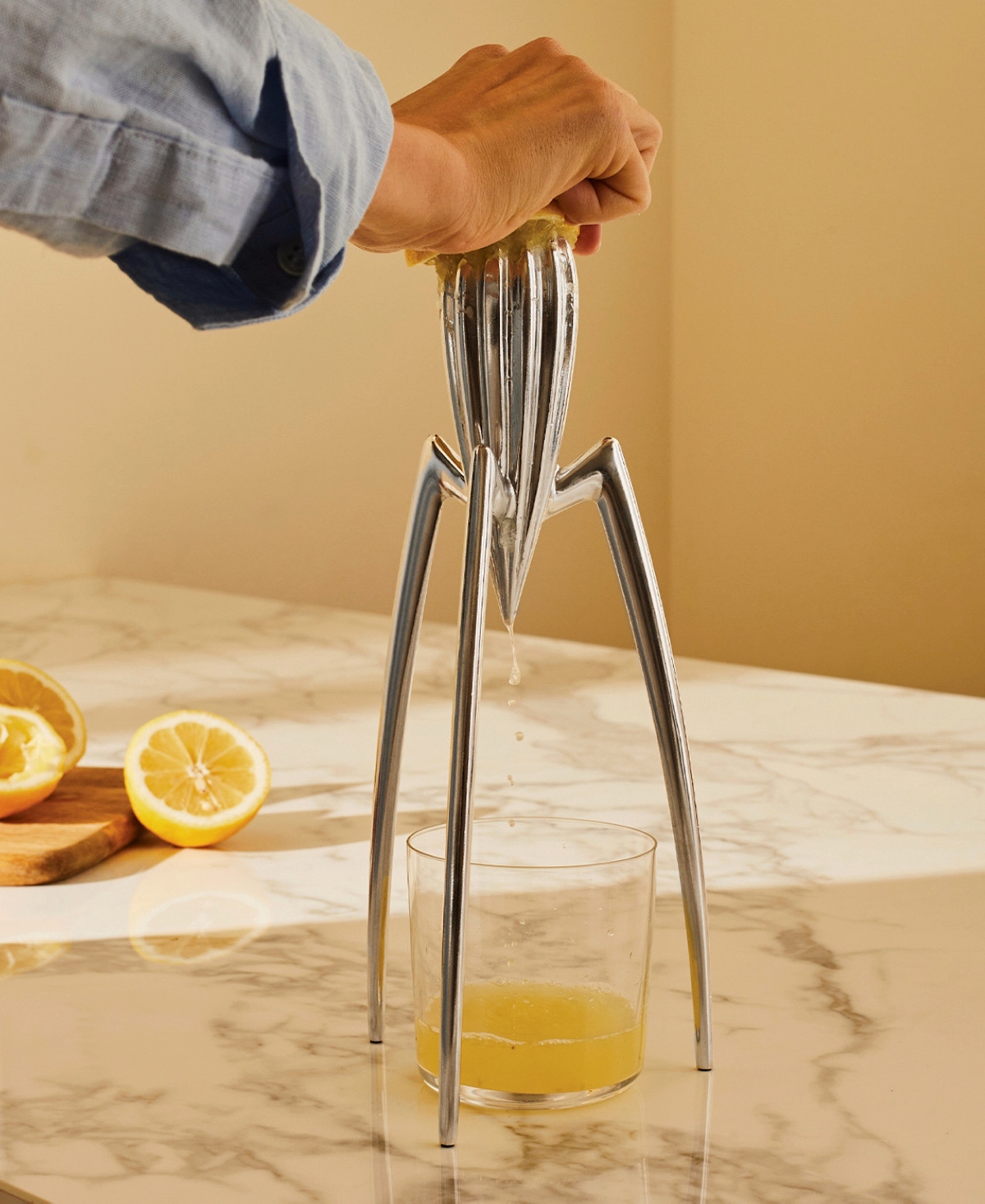 Alessi Citrus Squeezer By Philippe Starck In Silver