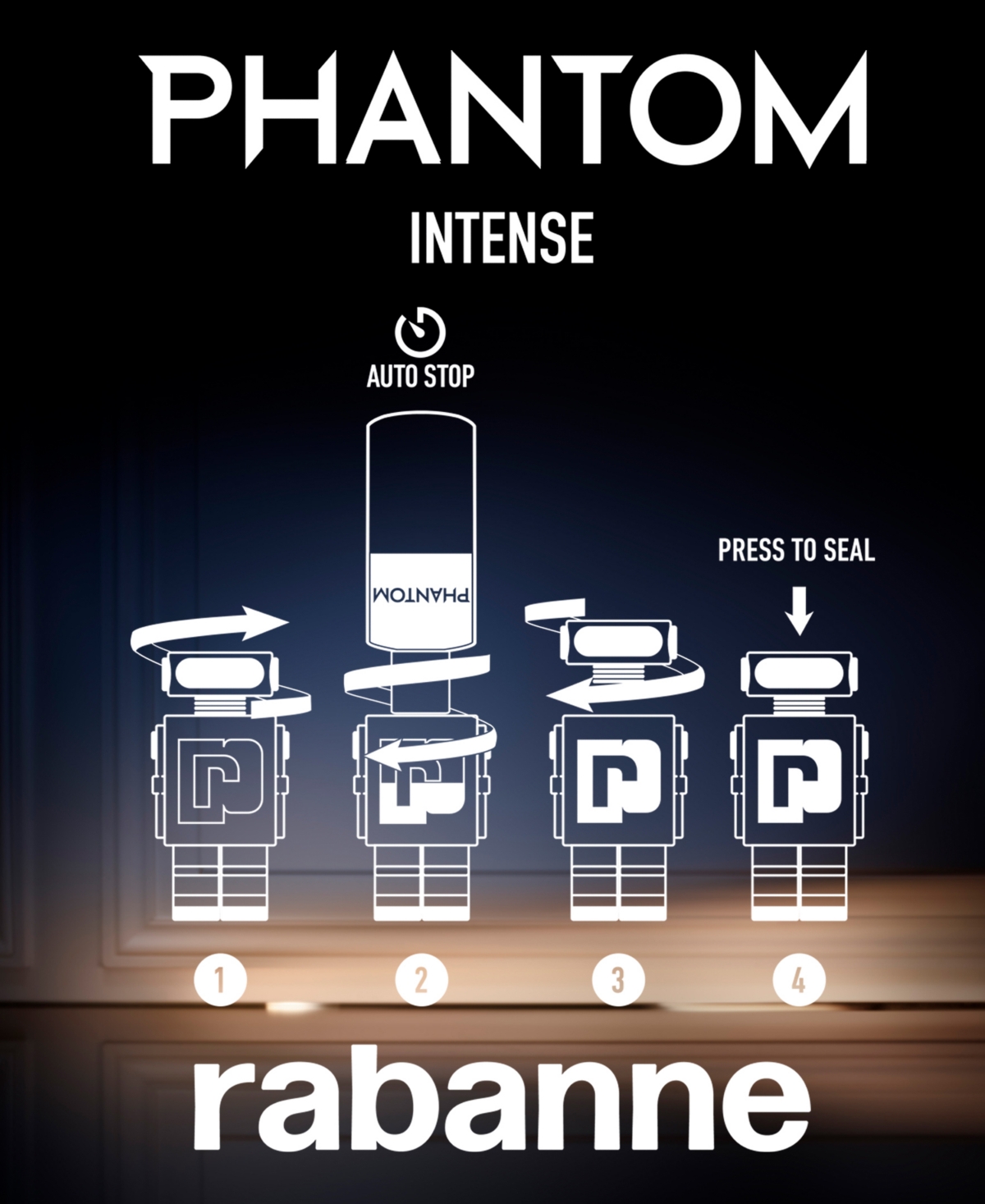 Rabanne Men's Phantom Eau De Parfum Intense Refillable Spray, 5.1 Oz. In No Color