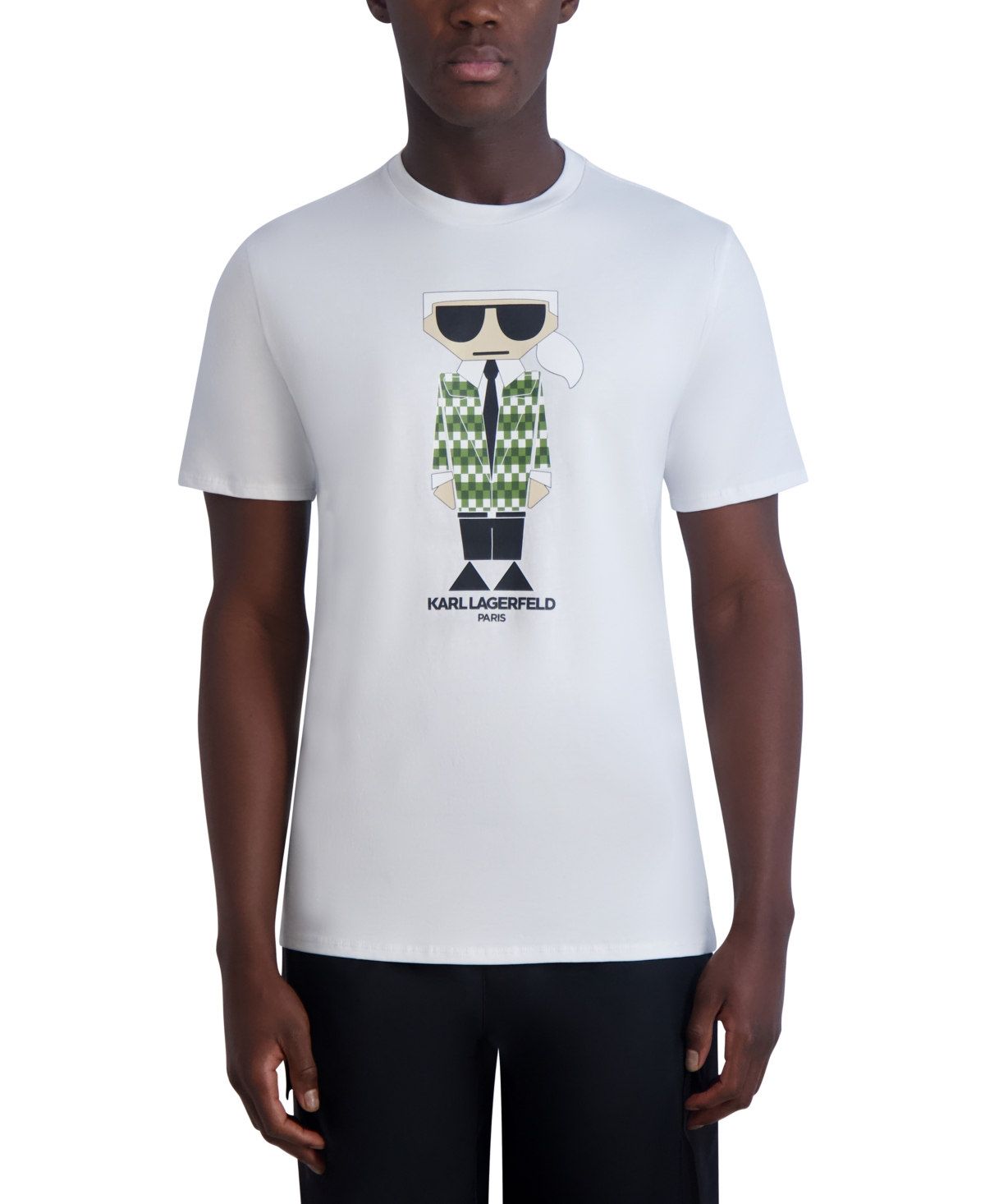 Karl Lagerfeld Paris Men's Slim-Fit Cocktail Karl Blazer Graphic T-Shirt