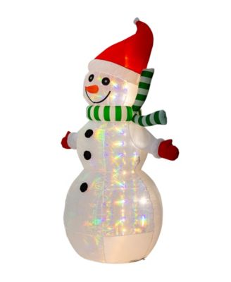 8FT Lighted Inflatable Icy Snowman Decor