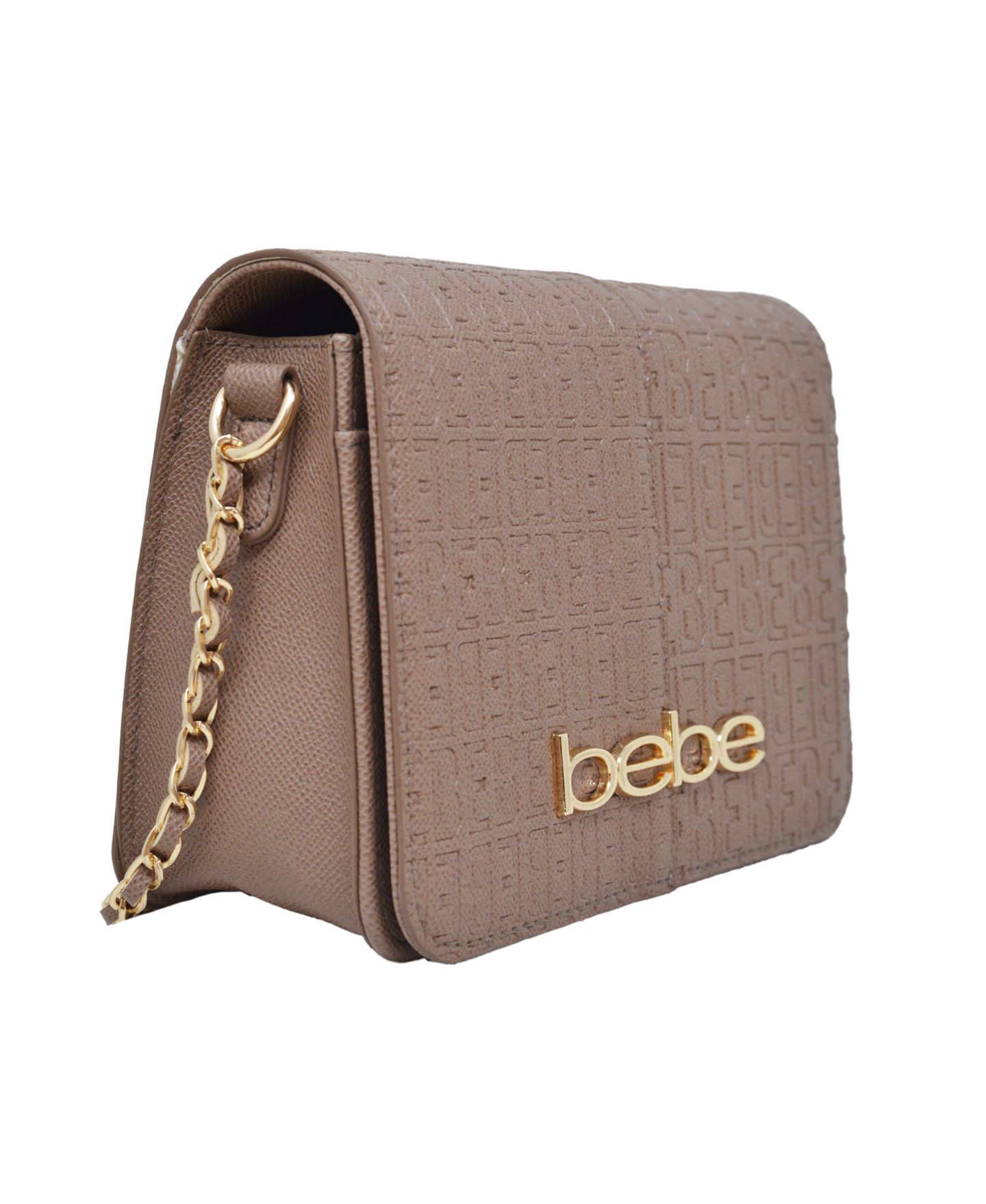 Женская сумка Bebe Ailey Emboss Large Crossbody, цвет: Однотонный серо-коричневый — фото 2