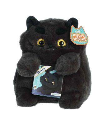 Small Storm Mewmews Playful Plush Toy Black 7"