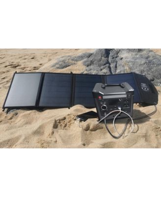 Portable Power Station: 320W, 298Wh/93120mAh &amp; 40W Solar Panel - Combo