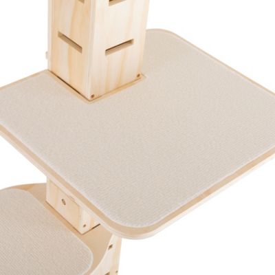 Streamdale 8.53-9.84ft Adjustable Cat Tree with Flannel Mat