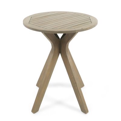 Exquisite Acacia Wood Bistro Table for Sophisticated Outdoor Dining