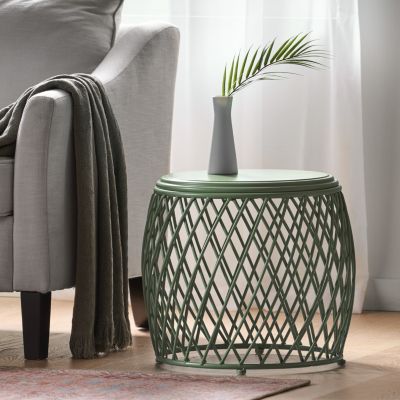Streamdale Stylish Lattice Accent Table for Indoor Decor and Parties