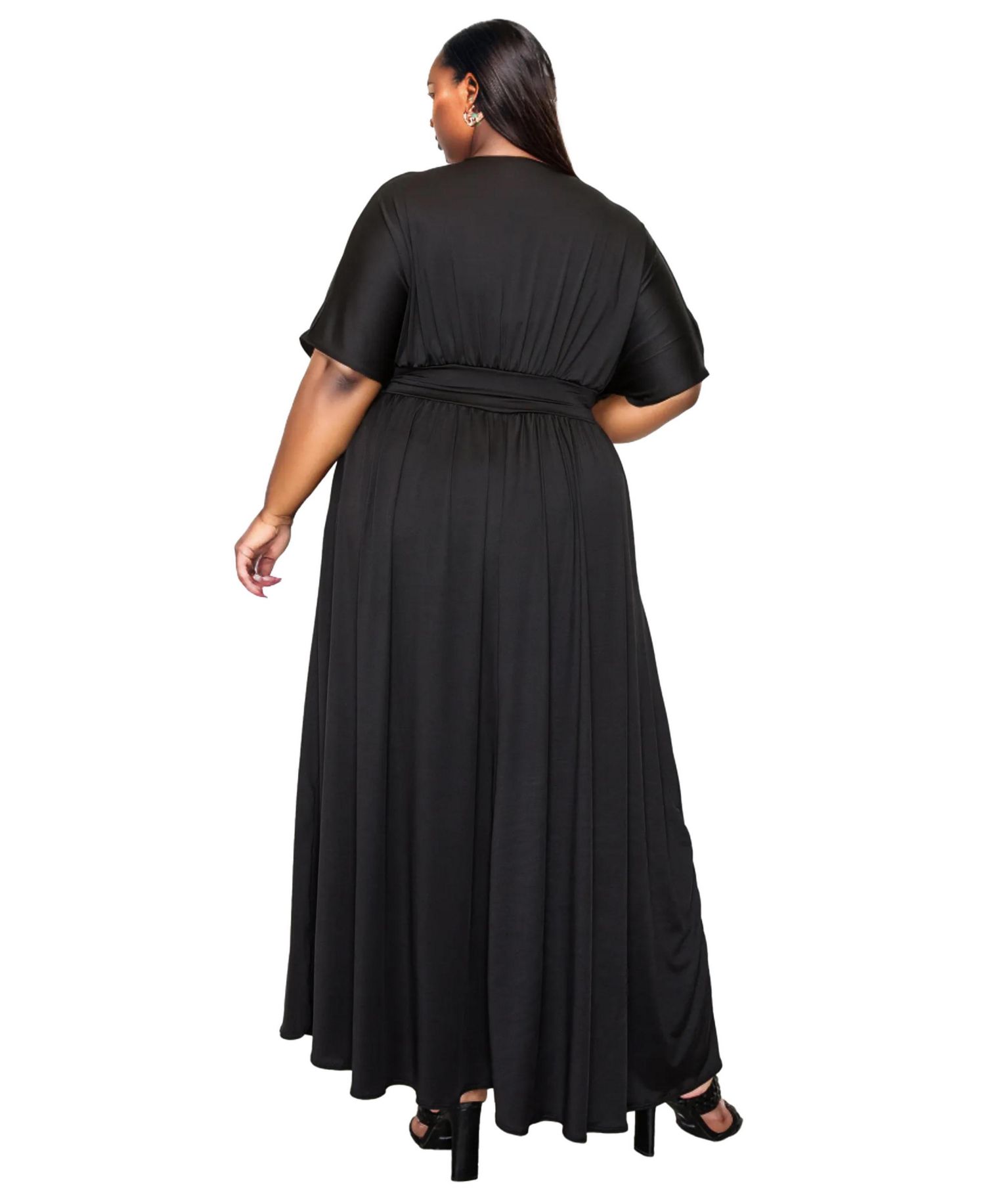 Plus Size Raffi Pocket Empire Waist Maxi Dress
