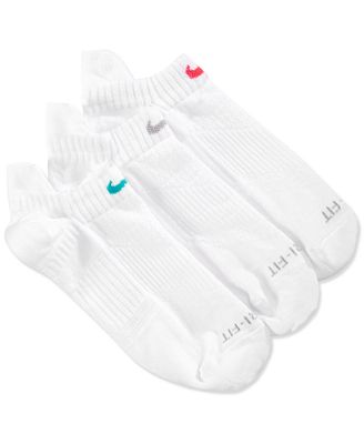 Nike Women's Dri-FIT Half-Cushion No-Show Socks 3-Pack - Women - Macy's