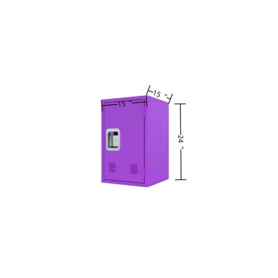 Compact Purple Steel Storage Cabinet