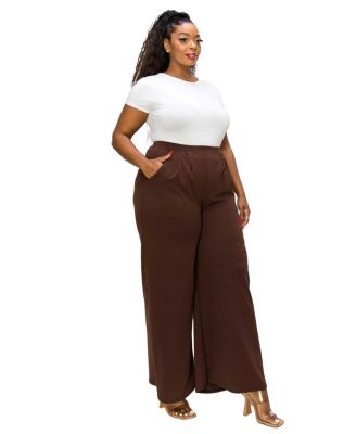 Plus Size Rachel Wide Leg Pocket Pants