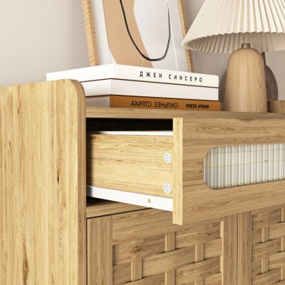 Versatile Kitchen Cabinet Storage, Display, and Appliance Space