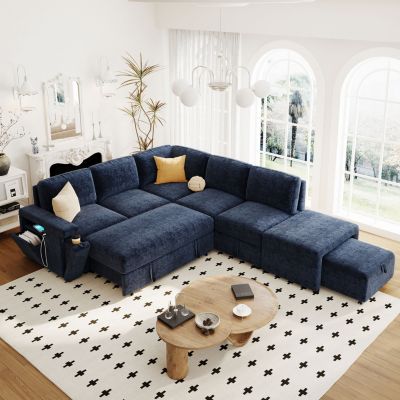 Spacious and Functional 6-Seat L-Shaped Sofa