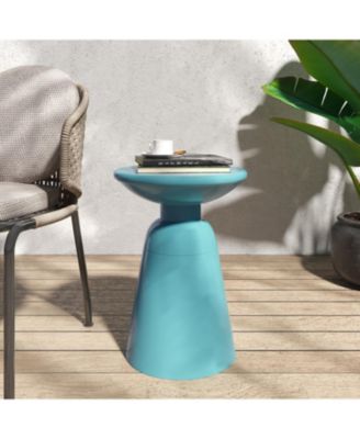 Streamdale Chic Circular Side Table with Pedestal Base