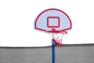 12 ft UV-Safe Trampoline with 8 Enclosure Poles and Safety Net