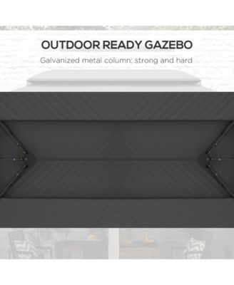 Spacious Outdoor Gazebo with Mesh Netting for Group Activities and Protection