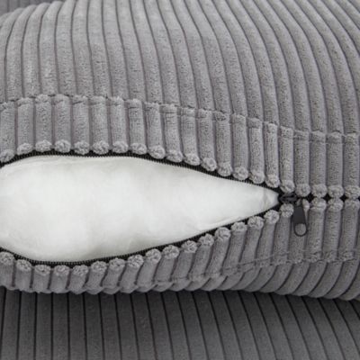 Corduroy Sofa with Ample Armrests (36.25"W)