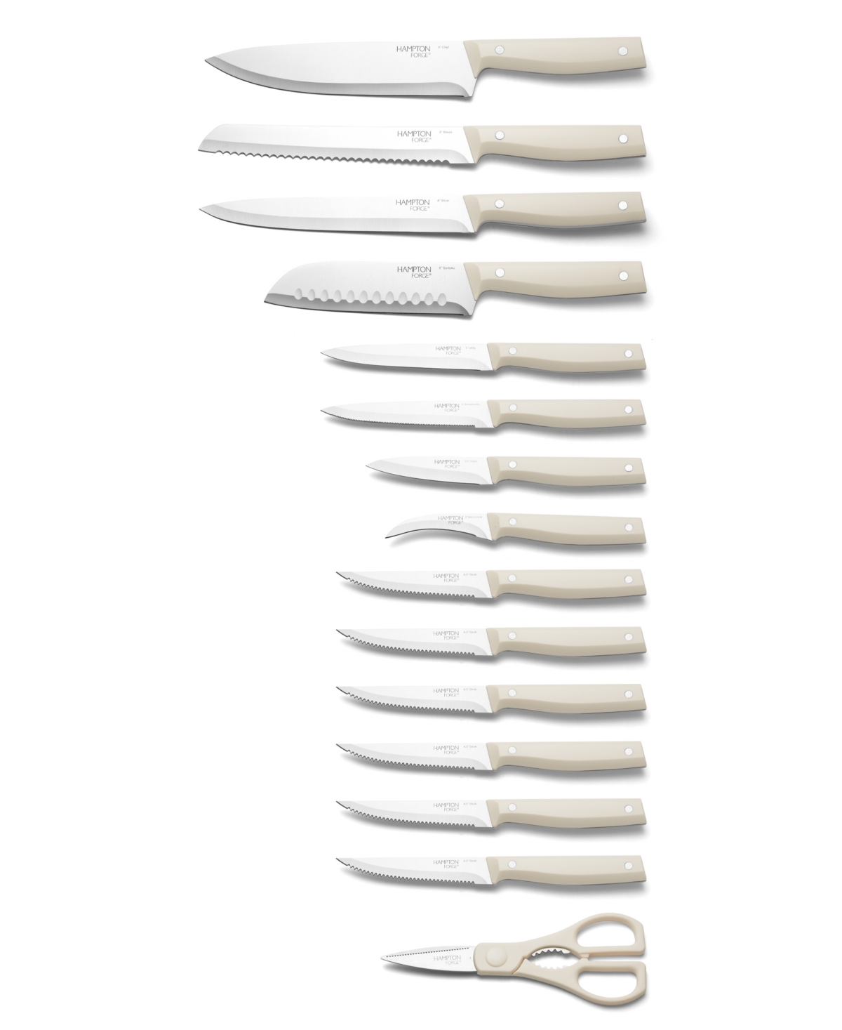 Hampton Forge Jasper 16-piece Cutlery Set In White