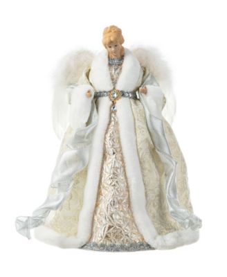 16 H Polyvinyl chloride Christmas Elegant Angel Tree Top