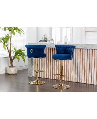  Adjustable Swivel Bar Stools Set for Kitchen, Dining Room