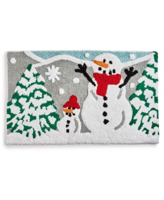 Holiday Lane - Snowman Sculpted Rug