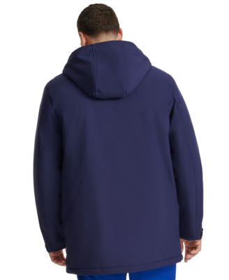 Men's Performance Hooded, Faux Sherpa-Lined Peacoat Jacket
