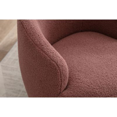 Streamdale Swivel Accent Barrel Chair with Metal Ring