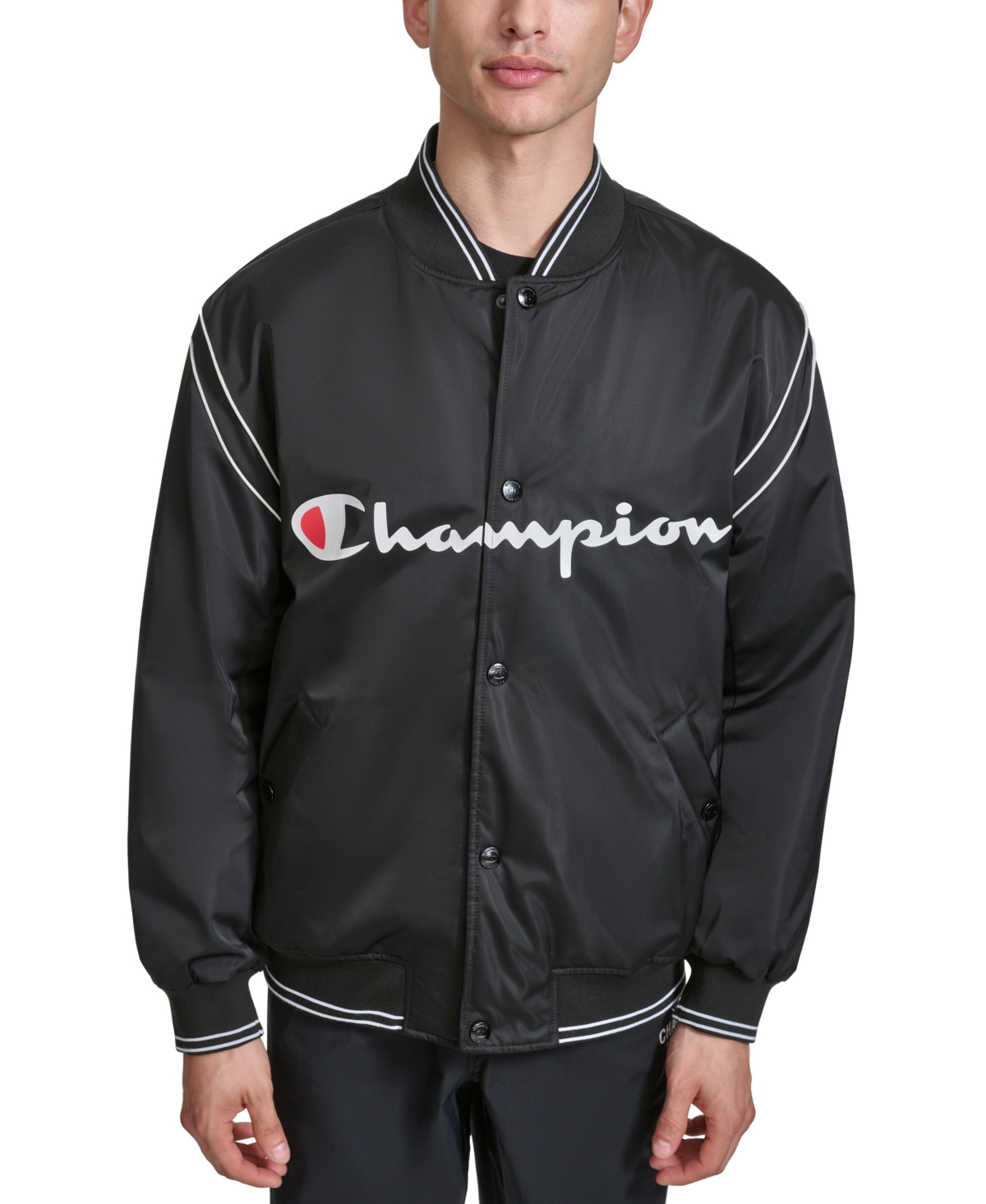 Men's champion baseball jacket online