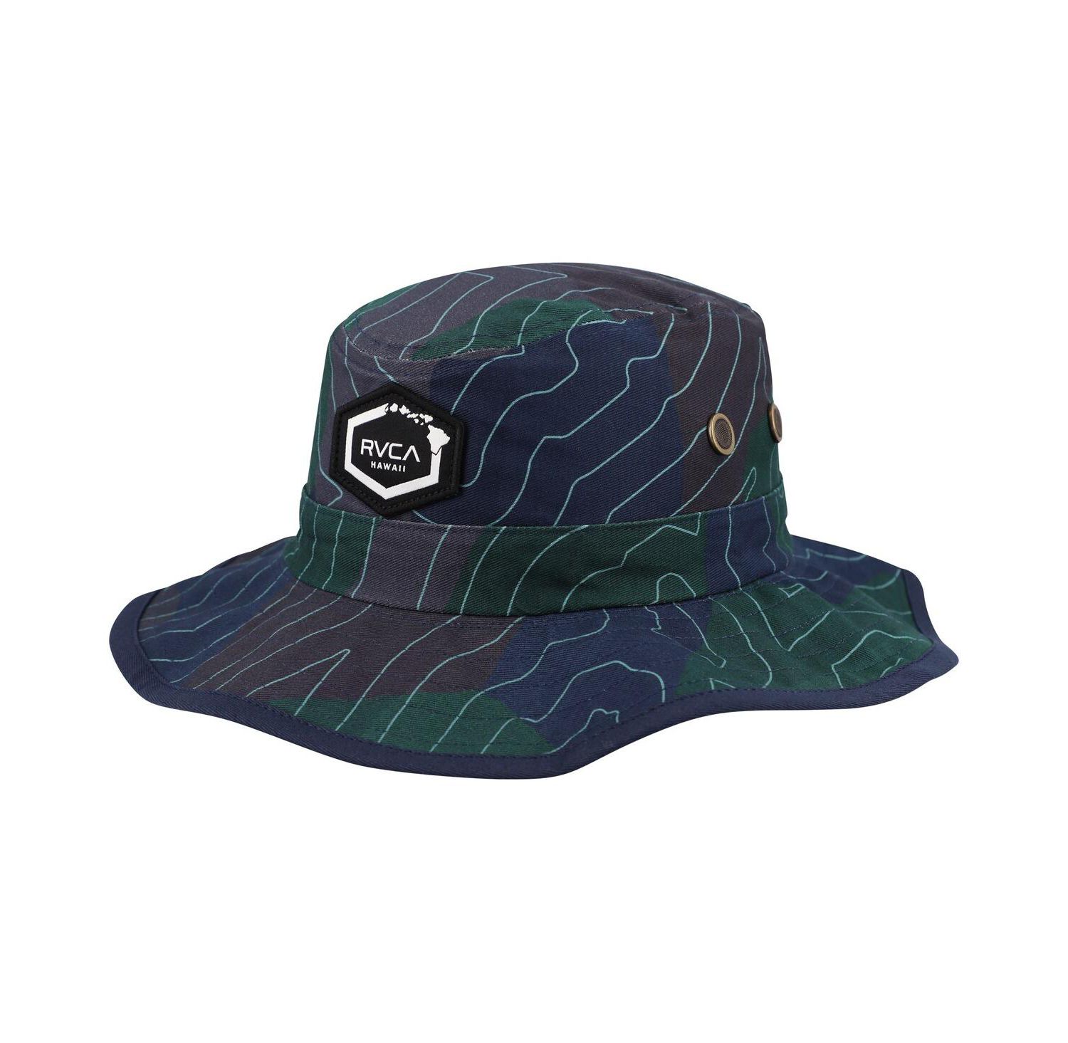 Men's Navy Island Hex Reverse Boonie Hat