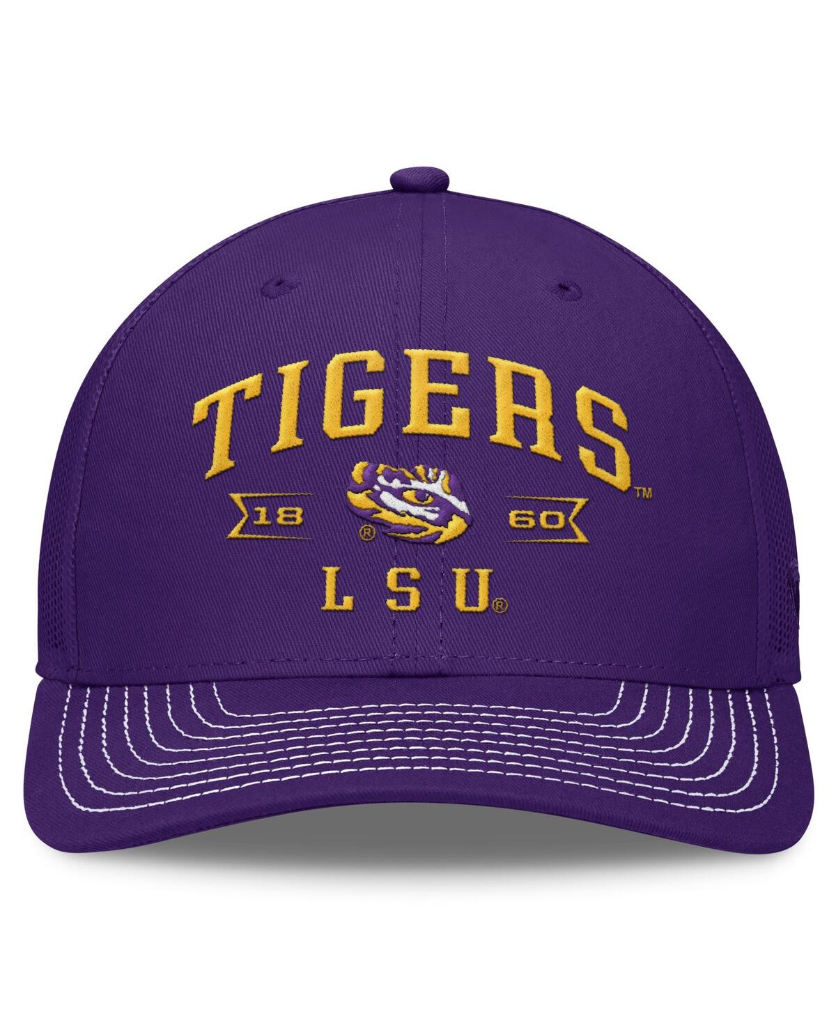 Top of the World Men'sLsu Tigers Carson Trucker Adjustable Hat - Purple