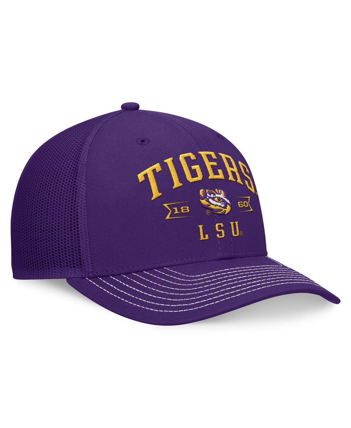 Top of the World Men'sLsu Tigers Carson Trucker Adjustable Hat - Purple