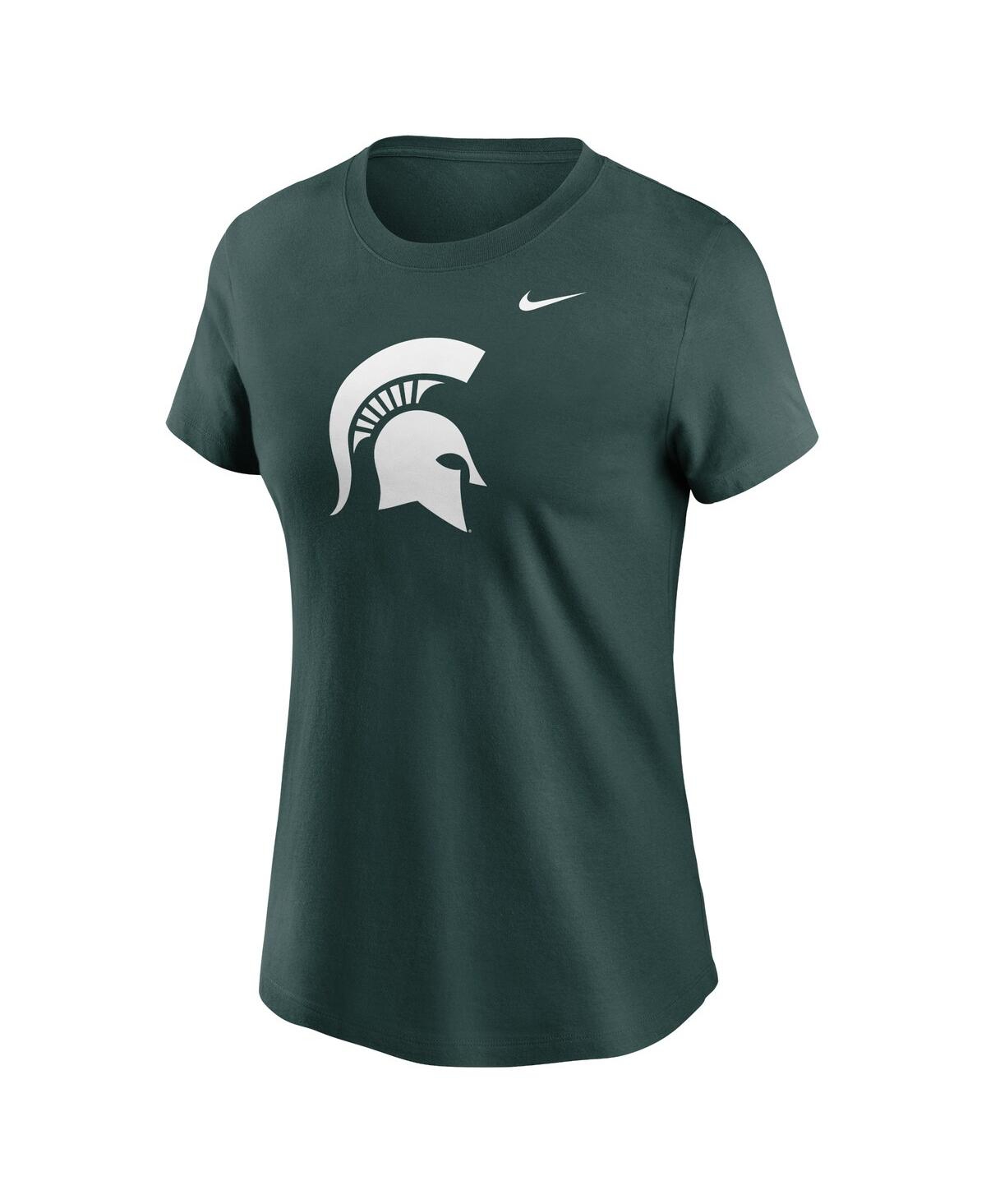 Nike Green Michigan State Spartans Primetime Logo T-shirt In Green