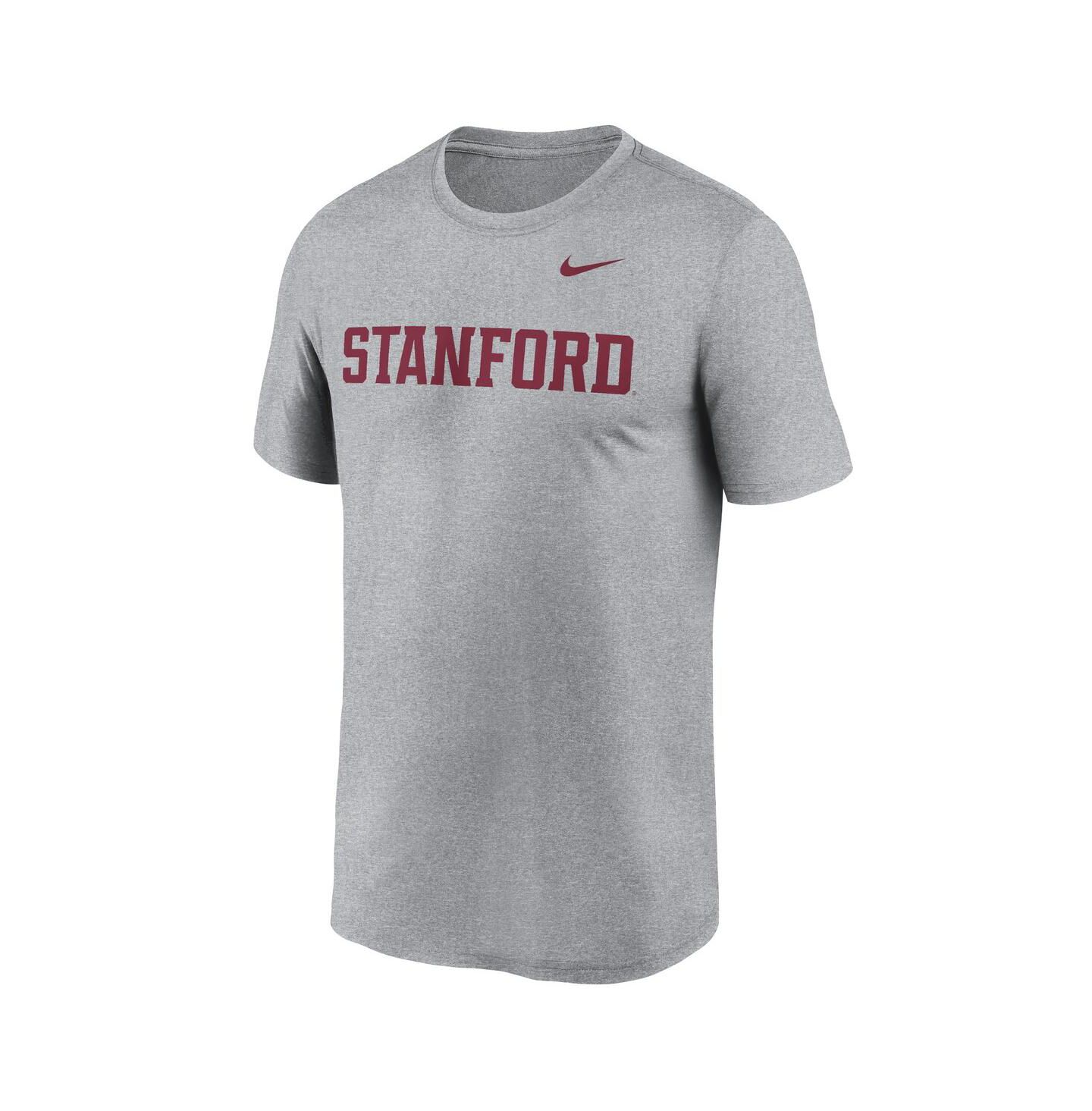 Мужская футболка Nike Heather Gray Stanford Cardinal Primetime Legend Wordmark — фото 2